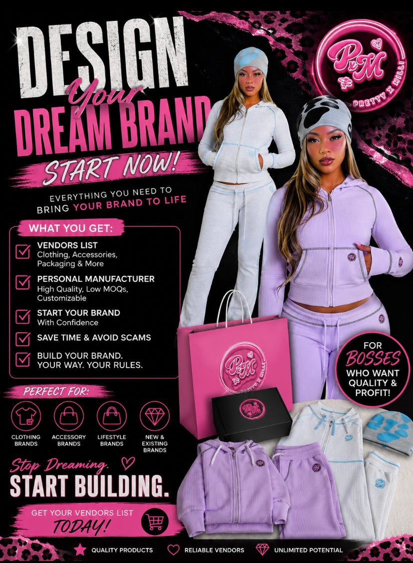 Design Your Dream Brand - Personal Manufacturers List 💕